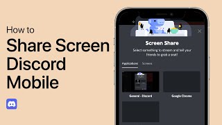 How To Share Screen on Discord Mobile  Tutorial [upl. by Ihcego327]