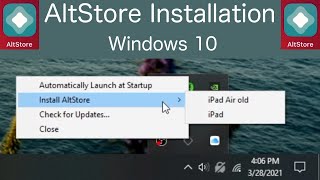 How to Install AltStore for IOS 122 with Windows 10 [upl. by Devy]