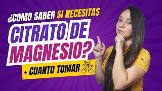 Citrato de Magnesio 💊 Beneficios Quién lo Necesita y Dosis Correcta 🔥 [upl. by Kelam]