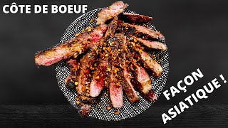 MA RECETTE DE CÔTE DE BOEUF  Avec sa marinade asiatique cuisson BBQ [upl. by Kauppi]