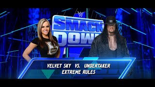 Velvet vs Undertaker  WWE SmackDown Extreme Rules Live Match [upl. by Mailand]