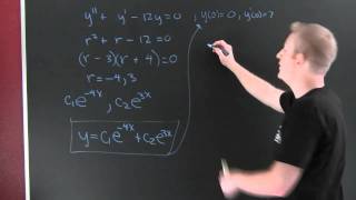 Solving Linear DEs with Two Distinct Real Rootsmov [upl. by Carol-Jean]