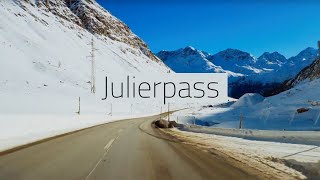 Julierpass Winter Engadin amp St Moritz 4k HQ Tour Road Driving [upl. by Miranda]