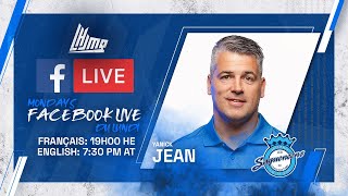 QMJHL Facebook Live  with Yanick Jean Chicoutimi Saguenéens [upl. by Giguere]