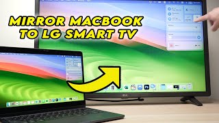 LG Smart TV How to Screen Mirror Any Macbook Using AirPlay [upl. by Ahsiri]