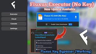 Fluxus Executor New Version Available V2644  No key Key Bypass  Fluxus Mobile  ROBLOX HACK [upl. by Chalmers]