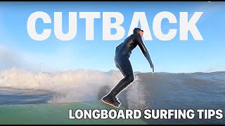 How to Cutback and find the pocket  LONGBOARD SURFING [upl. by Lohner]