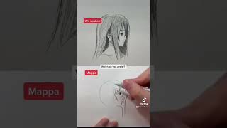 Which style do you prefer  Mikasa sketching aot art tiktok lainahsart shorts [upl. by Hammond]