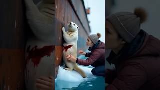 A touching story about an injured little otter asking for help from the sailors on the boatanimals [upl. by Alahsal611]