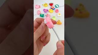 Silicone Cartoon Cable Protector 🤯 iphone [upl. by Nehr]