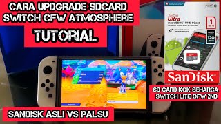 Cara Upgrade micro sd card nintendo switch OLED CFW Atmos  Sandisk asli atau palsu 512gb ke 1TB [upl. by Kcirreg]