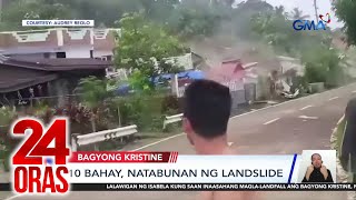 10 bahay natabunan ng landslide  24 Oras [upl. by Fiedling]