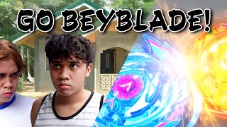 Jepoy vs William Beyblade Battle Jepoy Vlog [upl. by Melesa278]