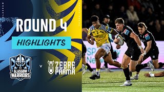 Glasgow Warriors v Zebre Parma  Highlights  Round 4  URC 202425 [upl. by Hizar141]