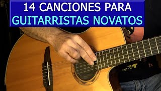 14 CANCIONES en ESPAÑOL para GUITARRISTAS PRINCIPIANTES Acordes y Ritmo [upl. by Nata]