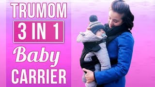 Trumom USA 3 in1 Baby Carrier Kangaroo bag for Kids 0 to 36 Months Old Upto 12 Kg  2005 [upl. by Noyrb]