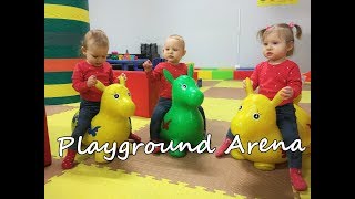 Trojaczki  zabawa w Playground Arena  Pierwszy raz na nocniku 🚼🚾 [upl. by Anneyehc]