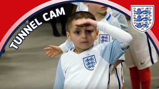 Tunnel Cam  Bradley Lowery amp Jermain Defoe reunite  England v Lithuania  Inside Access [upl. by Etyak]