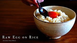 Rich Raw Egg over Rice  卵かけご飯  Tamago kake gohan  TKG   Japanese food ASMR COOKING SOUND [upl. by Trisha]