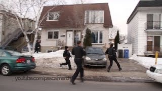 Multiple cops run for backup  Les policiers de Longueuil accourent 2252014 [upl. by Rourke]