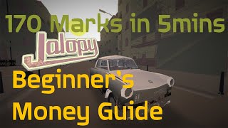 Jalopy Beginners Money guide Easy way for beginners to make cash [upl. by Alenairam]