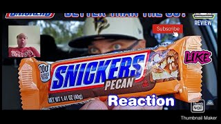 Reaction to Snickers® Pecan Review 🍫  Could It Be Better Than The Original  theendorsement [upl. by Homere407]