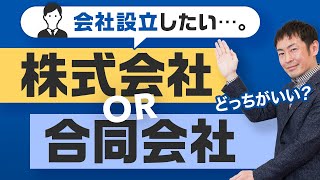 【株式会社or合同会社】どっちがお得？メリット・デメリットを会社設立時の費用面から解説！ [upl. by Naasah]