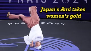 Breaking makes Olympic debut as Japans Ami takes womens gold [upl. by Chapell955]