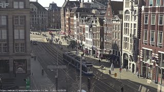 WebCamNL  damrakbeurspleinamsterdam  live ultraHD PTZ camera Beurs van Berlage Amsterdam [upl. by Maison]