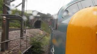 Deltic 55022 Powers Out of Kings Cross 11th Sept 2010 [upl. by Lukey]