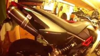 Aprilia Dorsoduro 750 Roads Italia Cans Baffles out [upl. by Htabmas11]