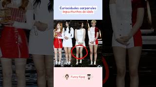 Curiosidades corporales impactantes de idols kpop shorts [upl. by Ralina]