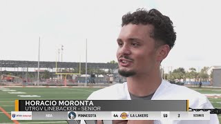 Valley football player Horacio Morontas journey to UTRGV [upl. by Uase887]