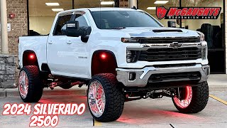 Lifted 2024 Chevrolet Silverado 2500  9quot McGaughys amp 26X14 KG1 Forged wheels [upl. by Norma]