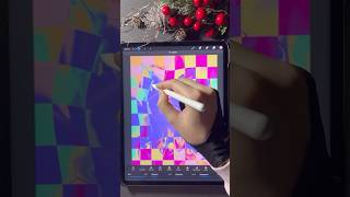 New Year pattern in procreate tutorial drawing [upl. by Nwad237]