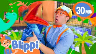 Blippi Meets Baby Dinosaurs  BEST OF BLIPPI TOYS  Educational Videos for Kids [upl. by Zosi]