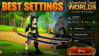 Best AQW Settings 2024 What Launcher Does Korey Use [upl. by Elleirda]