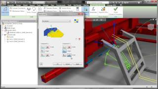 Autodesk Inventor  Symulacja dynamiczna łoparki [upl. by Clava750]