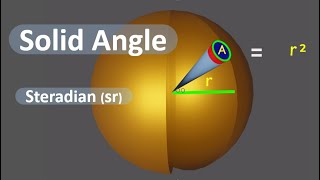 Steradian  Solid Angle  Steradian physics class 11  symbol of steradian [upl. by Davilman]