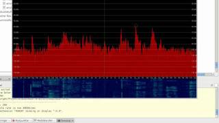 Spectrum Analyzer of my Software Defined Radio on Linux [upl. by Anoyet305]