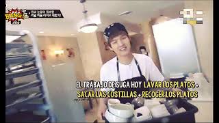 SUGA BTS trabajando de lavaplatos ¨ suga ven para acá ¨ [upl. by Leiruh]