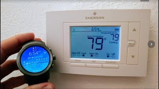 How to Connect Emerson Sensi WiFi Thermostat to Google Assistant on Android and Android Wear 20 [upl. by Alesiram]