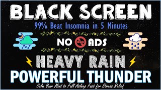 99 Beat Insomnia in 5 Minutes・Calm Your Mind to Fall Asleep Fast for Stress Relief｜BLACK SCREEN [upl. by Llertac]