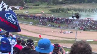 2010 Bathurst 1000  Sunday  Coulthard Massive Flip Lap 1 LIVE [upl. by Aneej967]