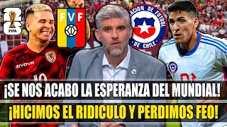 ¡EXPLOTAN EN CHILE PERIODISTAS CHILENOS ENOJADOS CON SUS JUGADORES POR GOLEADA DE VENEZUELA [upl. by Retrak]