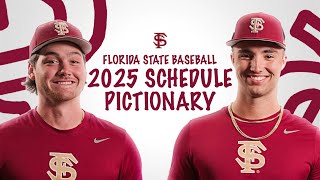 FSU Baseball Schedule Release  Pictionary Edition [upl. by Sumetra760]