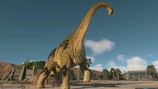 Jurassic World Evolution 2 Modified JP3 Brachiosaurus vs Proceratosaurus pack [upl. by Vookles]