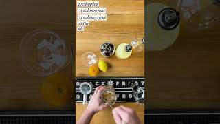 How to Make a Gold Rush Cocktail cocktail howto bourbon honey blackfrost [upl. by Schonfeld834]