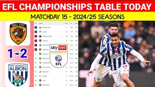 EFL Championship Table Today after Hull City vs West Bromwich ¦ EFL Championship Standings 202425 [upl. by Aziar]