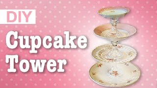 DIY Easy Cupcake Tower  ArtsyPaints [upl. by Adiana412]